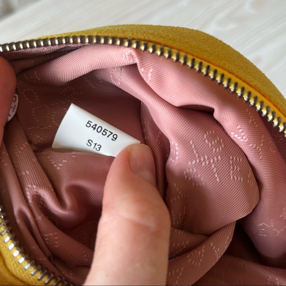 Stella McCartney Falabella Pouchette Bag Yellow Vegan Leather NEW - Picture 14 of 16